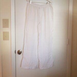 Merona white linen pants